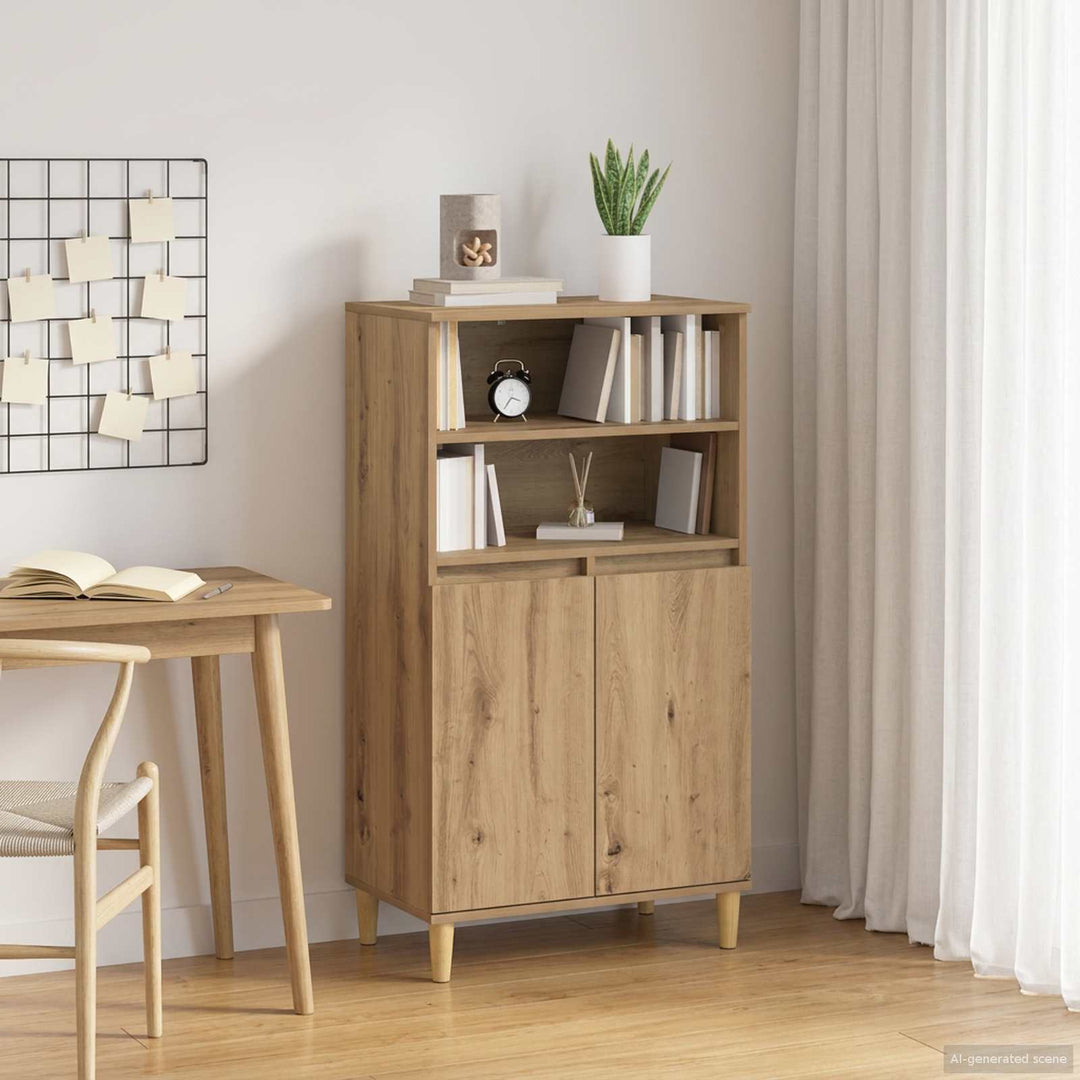 Highboard Artisan-eg 60 x 36 x 110 cm Konstrueret træ