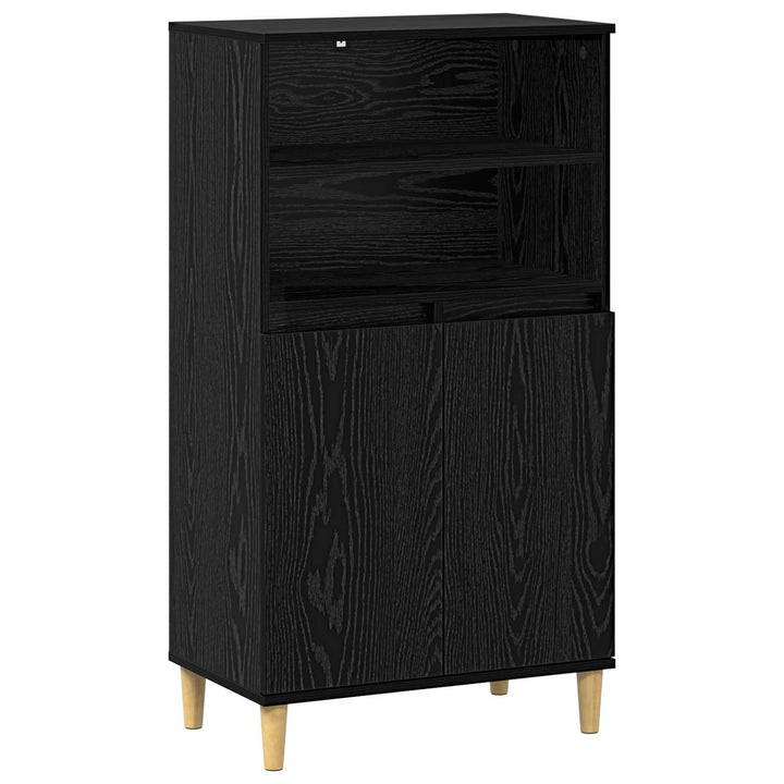 Highboard Sort eg 60 x 36 x 110 cm Konstrueret træ