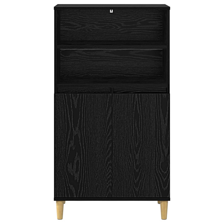 Highboard Sort eg 60 x 36 x 110 cm Konstrueret træ