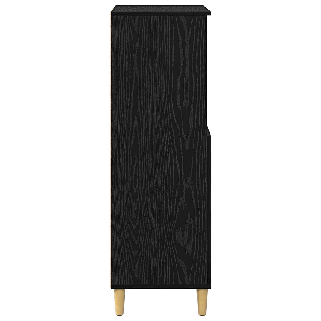 Highboard Sort eg 60 x 36 x 110 cm Konstrueret træ