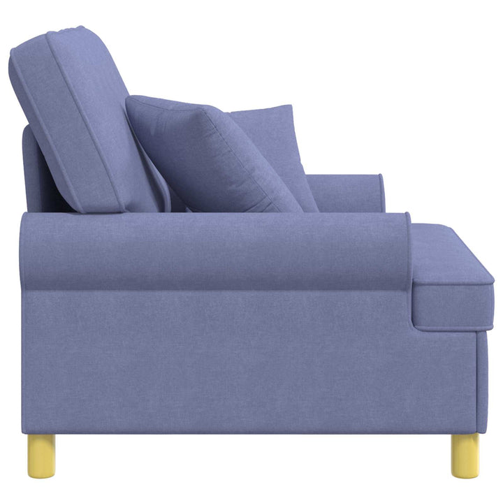 XL lænestol med hynder Jeans blå Stof