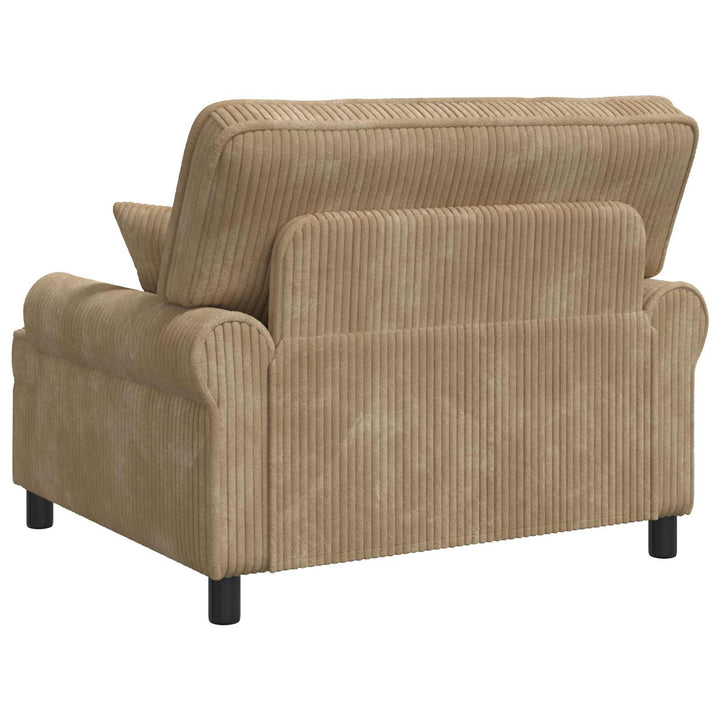 XXL-lænestol med hynder Beige 1,5 Linjer Stof