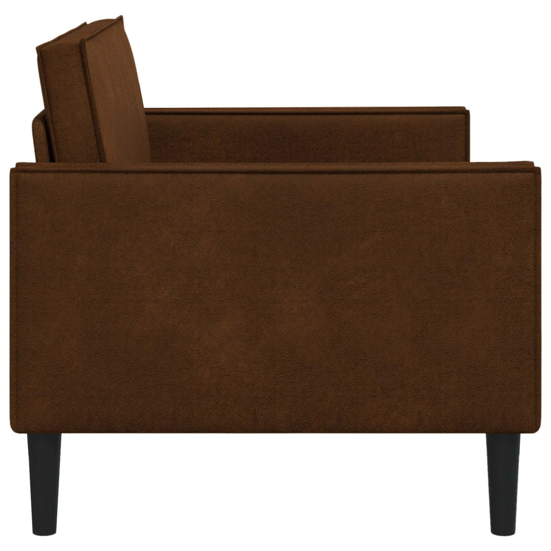 XL-lænestol Brun Faux Suede Læder