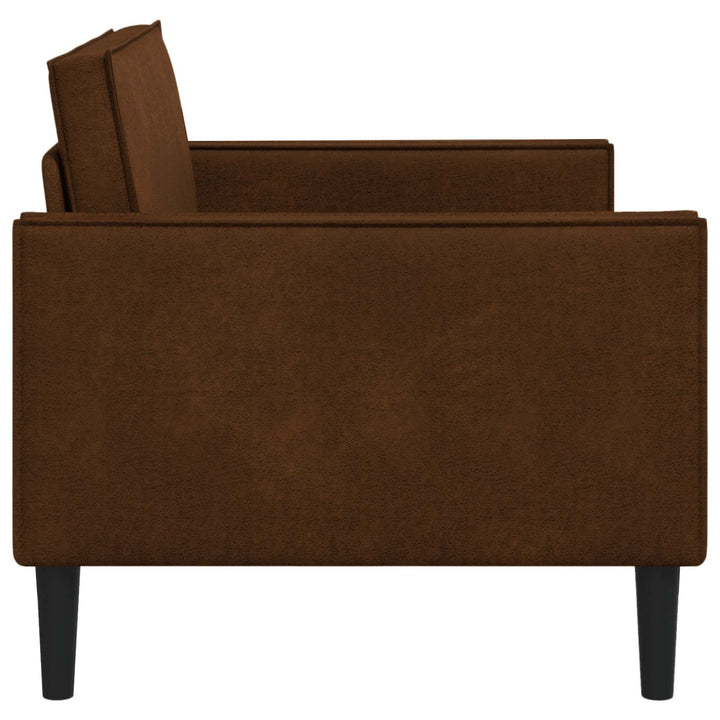 XL-lænestol Brun Faux Suede Læder