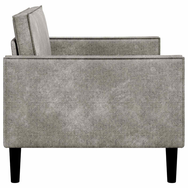 XL-lænestol Lysegrå Faux Suede Læder