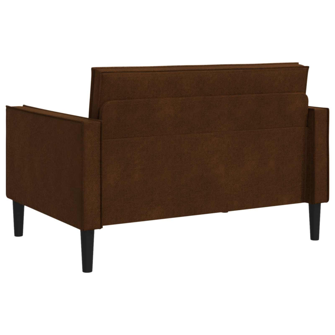 XXL lænestol Brun Faux Suede Læder