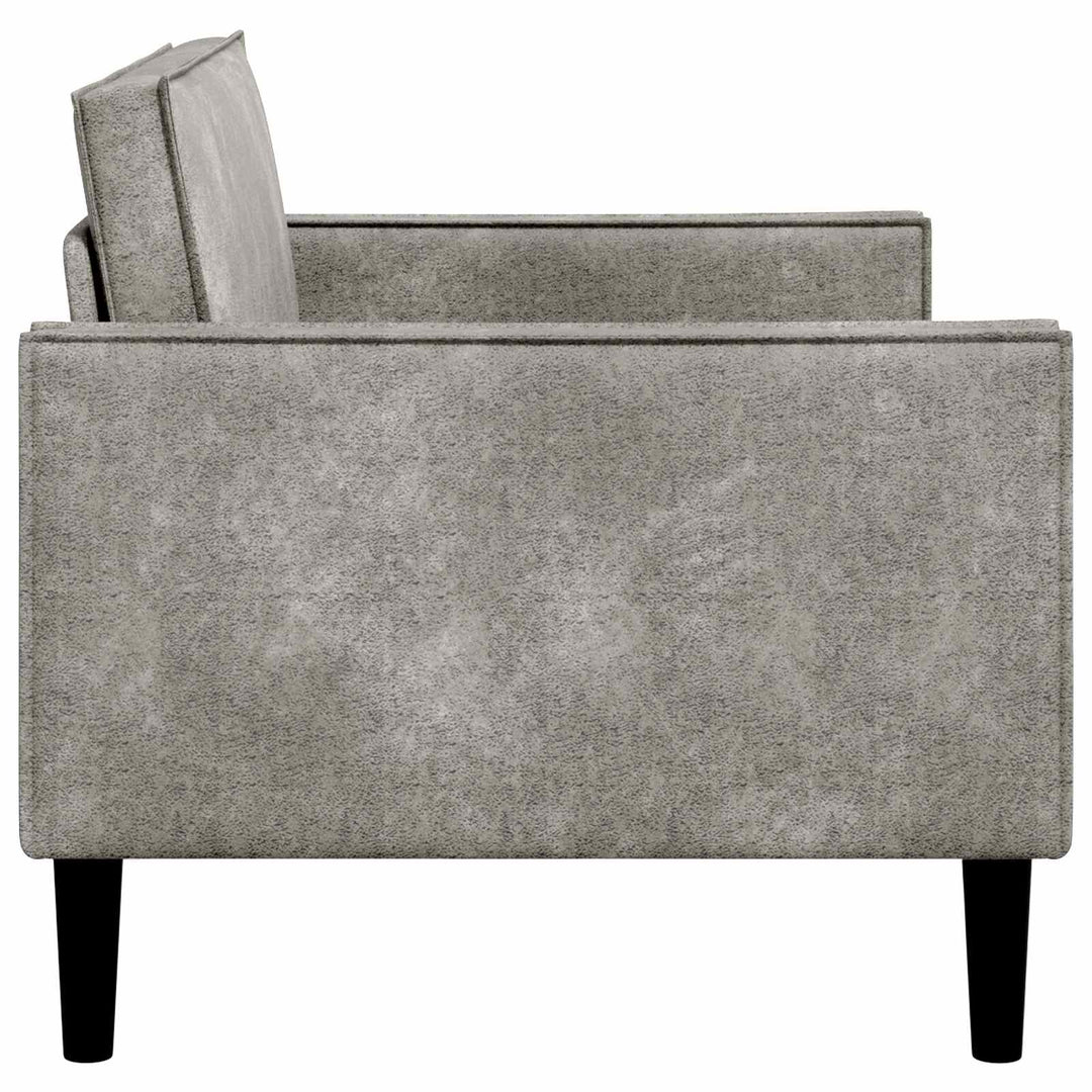 XXL lænestol Lysegrå Faux Suede Læder