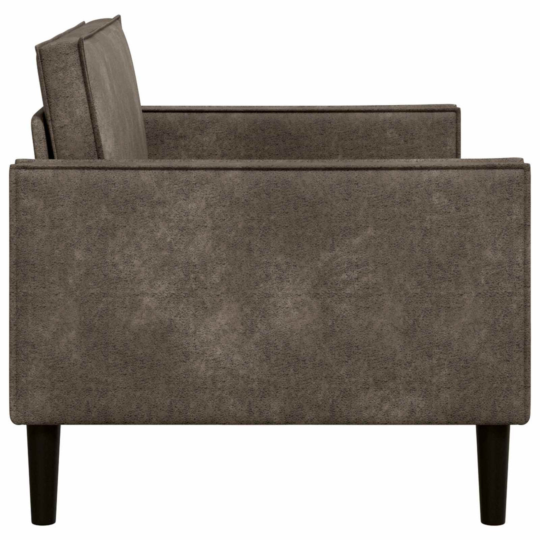 XXL lænestol Mørkegrå Faux Suede Læder