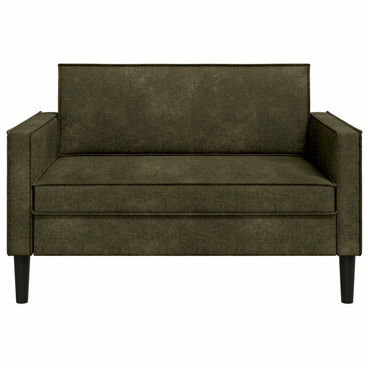 XXL lænestol Army Grøn Faux Suede Læder