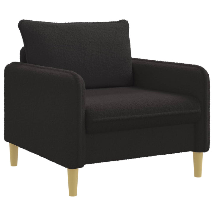 XL-lænestol Sort Bouclé