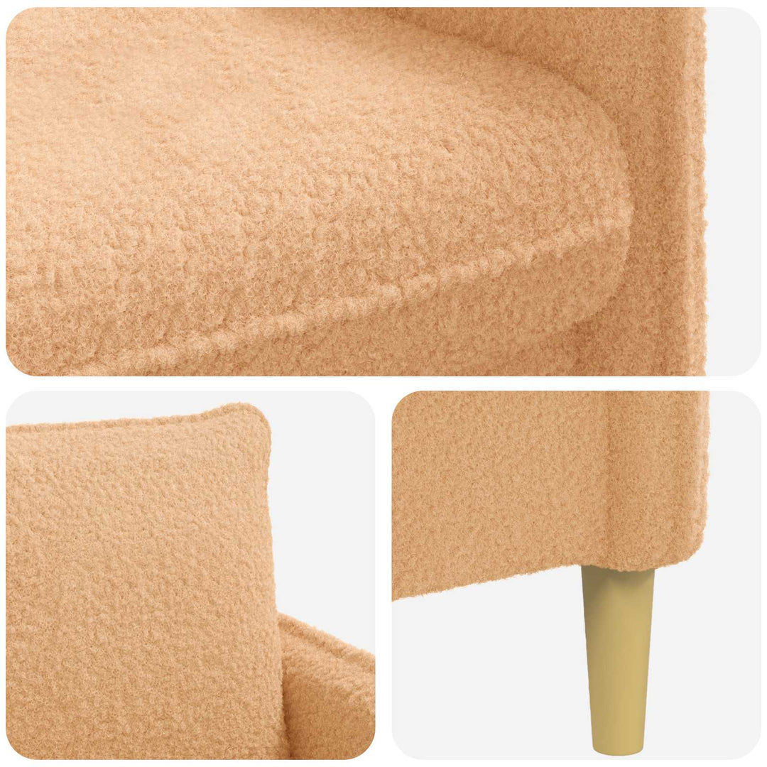 XL-lænestol Beige Bouclé