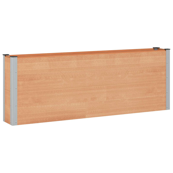 Højbed Brun 200 x 30 x 72 cm WPC og Aluminium