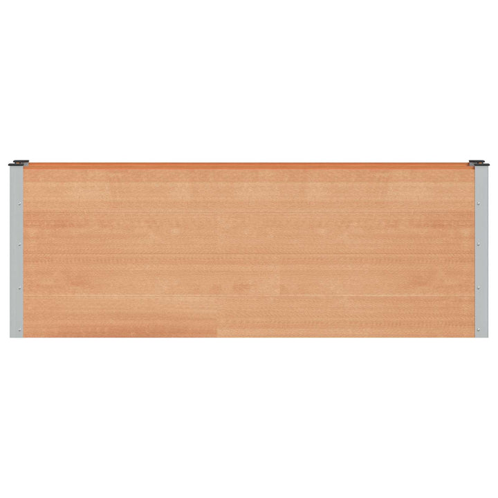 Højbed Brun 200 x 30 x 72 cm WPC og Aluminium