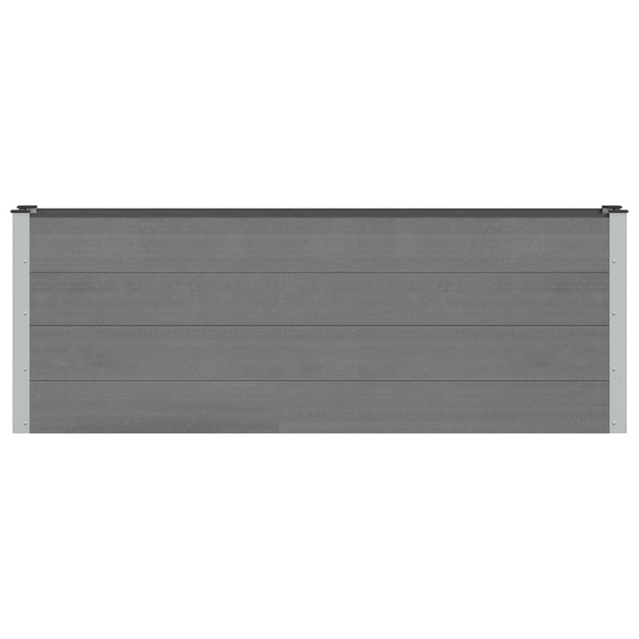 Højbed 2 stk. Sort 200 x 30 x 72 cm WPC og Aluminium