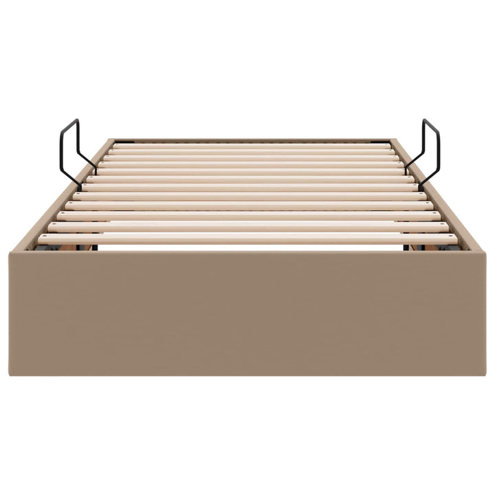Ottoman Sengestel Cappuccino 90 x 190 cm Faux læder