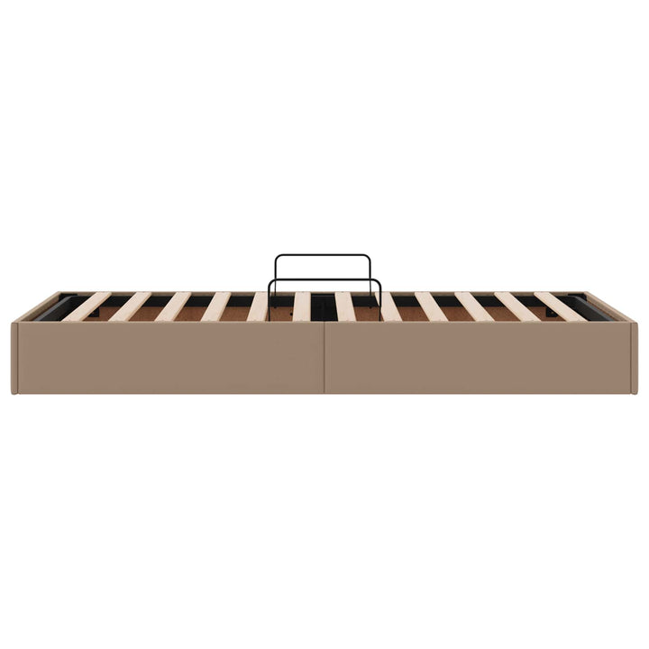 Ottoman Sengestel Cappuccino 90 x 200 cm Faux læder