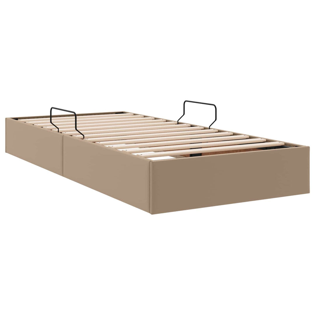 Ottoman Sengestel Cappuccino 100 x 200 cm Faux læder
