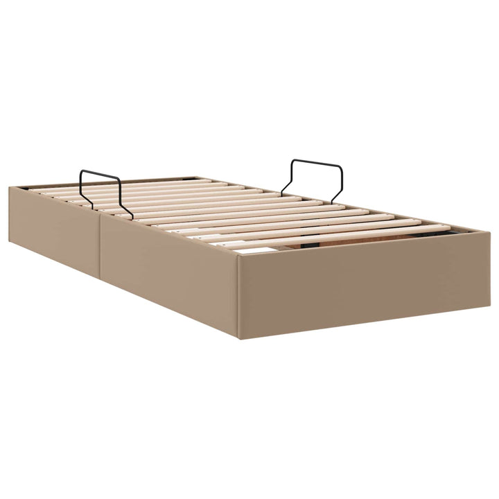Ottoman Sengestel Cappuccino 100 x 200 cm Faux læder