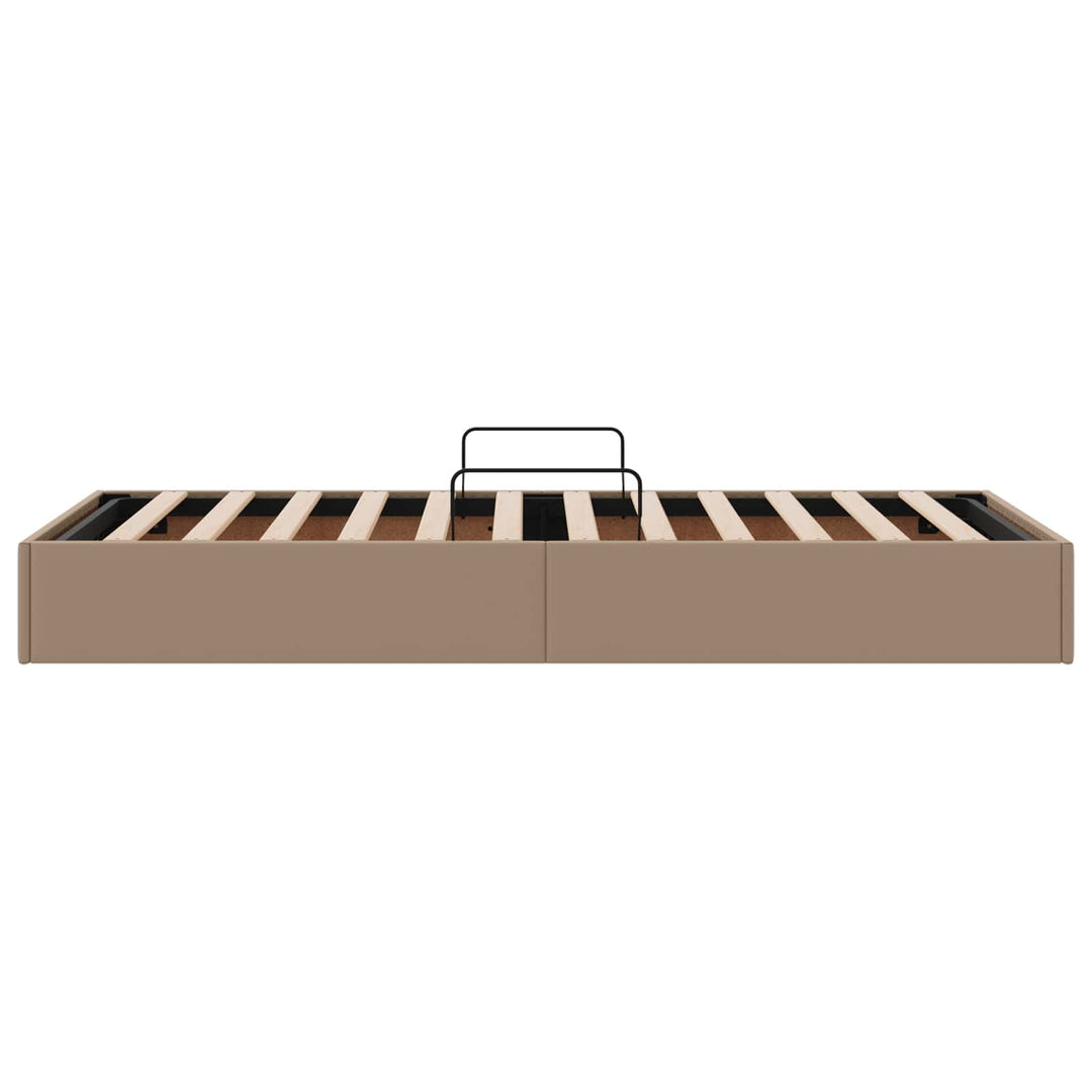 Ottoman Sengestel Cappuccino 100 x 200 cm Faux læder