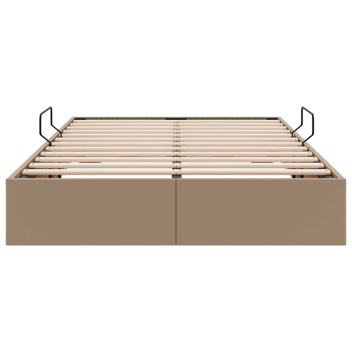 Ottoman Sengestel Cappuccino 120 x 200 cm Faux læder