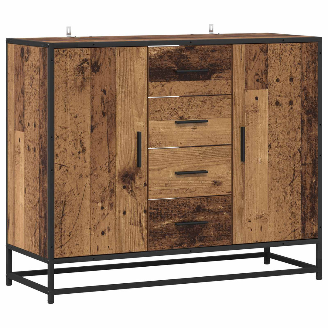 Sideboard Gammelt træ 92 x 35 x 76 cm Konstrueret træ