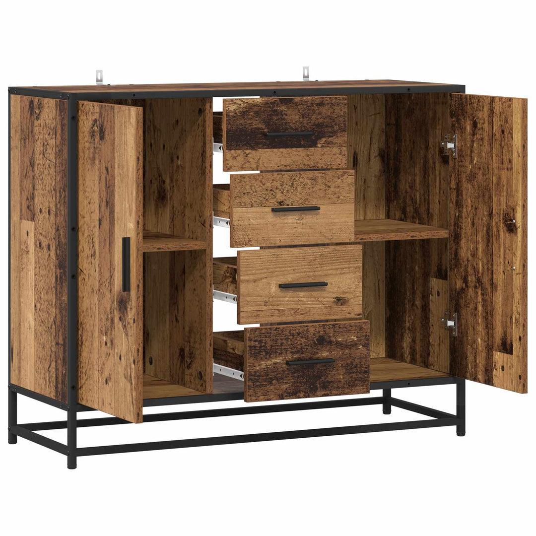 Sideboard Gammelt træ 92 x 35 x 76 cm Konstrueret træ