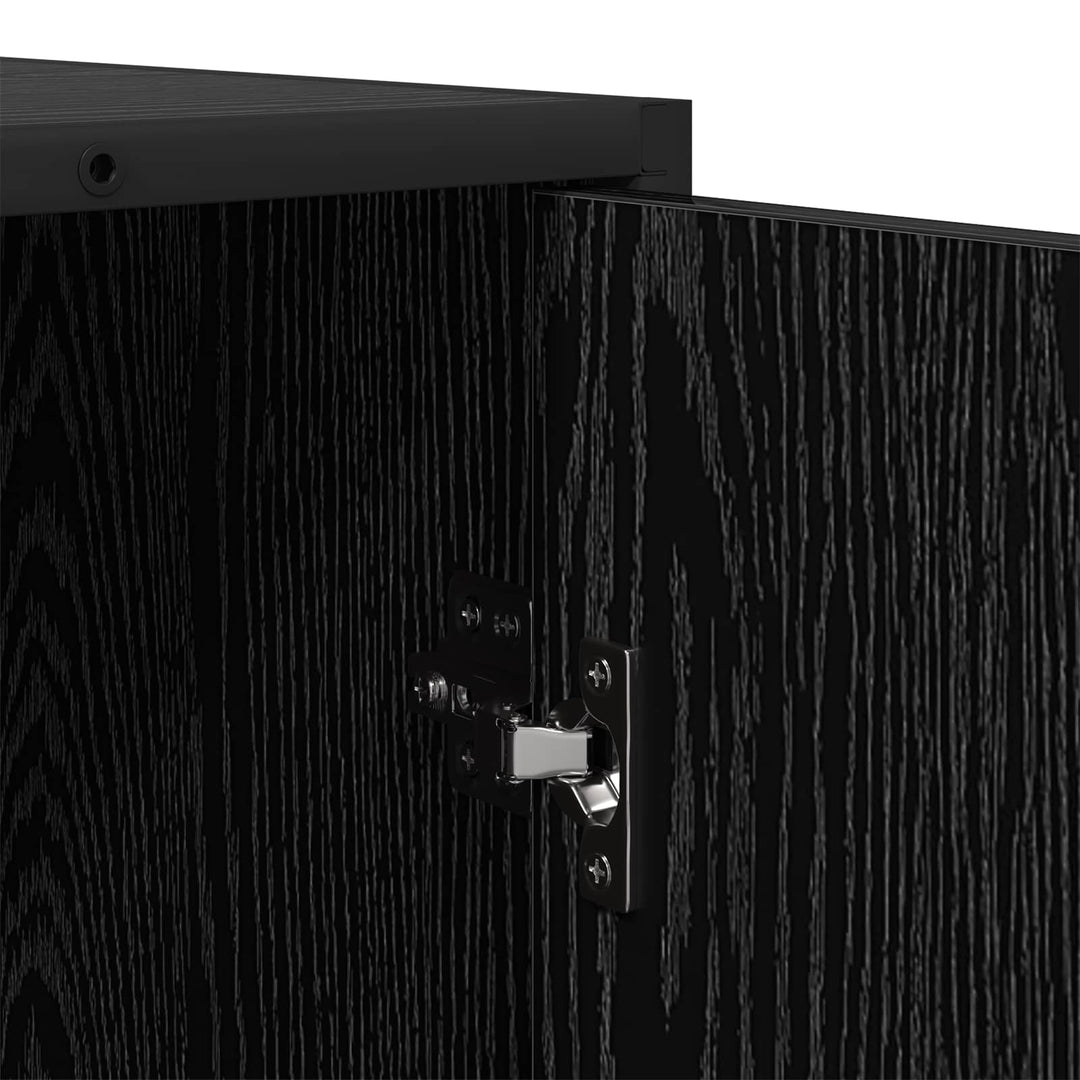 Sideboard Sort eg 92 x 35 x 76 cm Konstrueret træ