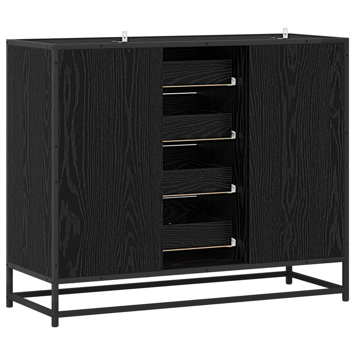 Sideboard Sort eg 92 x 35 x 76 cm Konstrueret træ