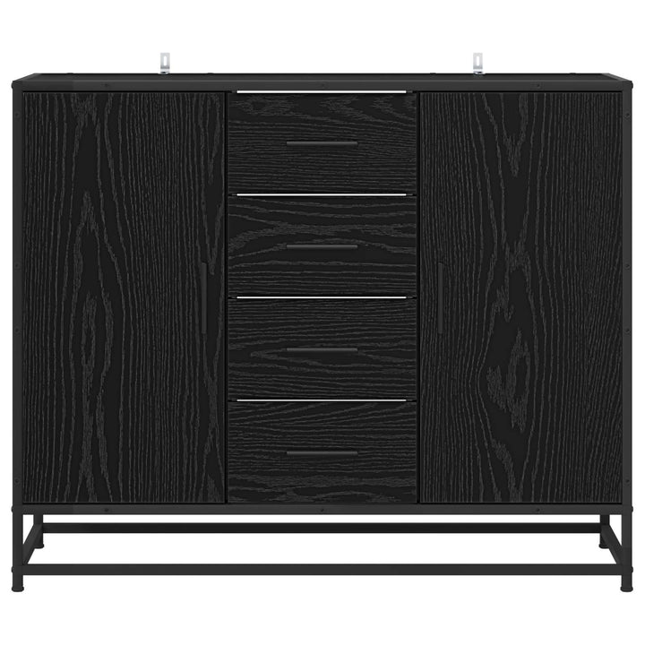 Sideboard Sort eg 92 x 35 x 76 cm Konstrueret træ