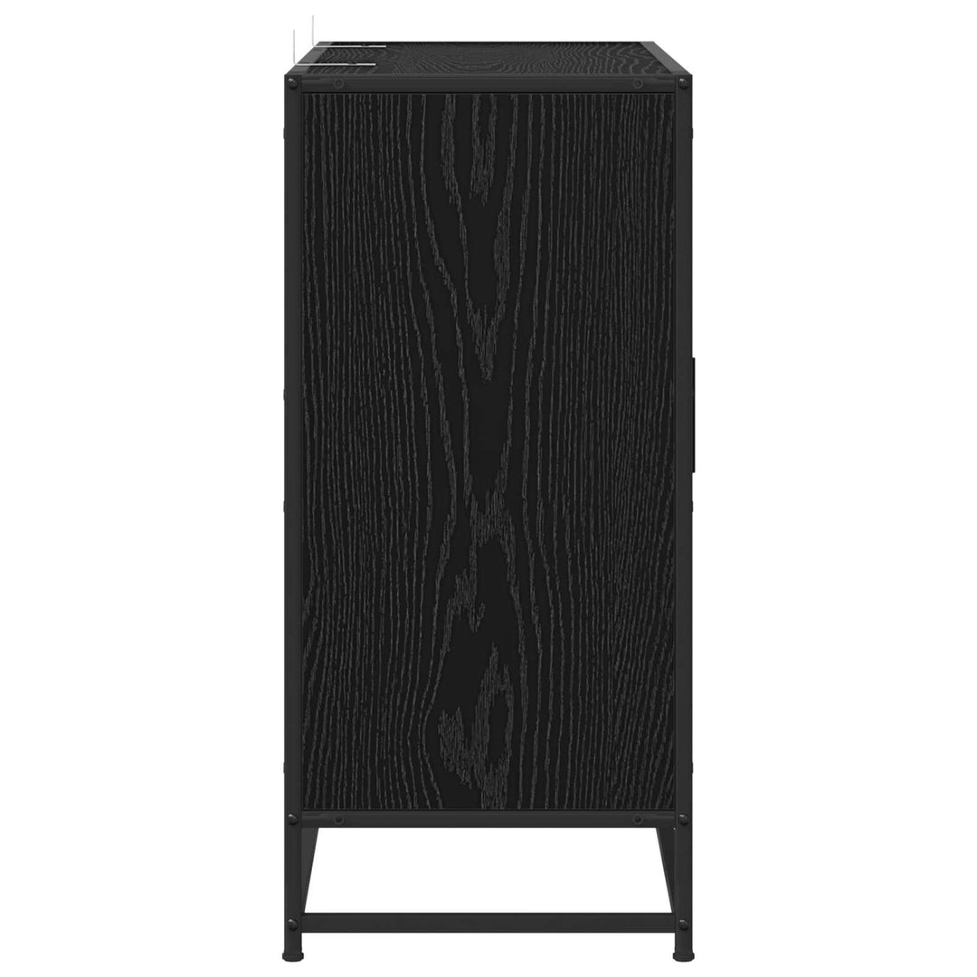 Sideboard Sort eg 92 x 35 x 76 cm Konstrueret træ