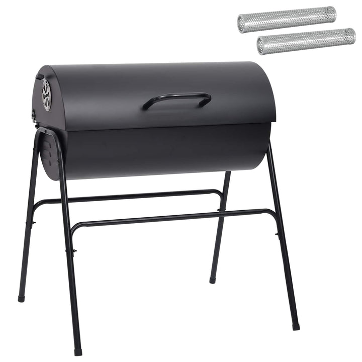Udendørs grill 3 stk. 80 x 73 x 90 cm Metal Sort