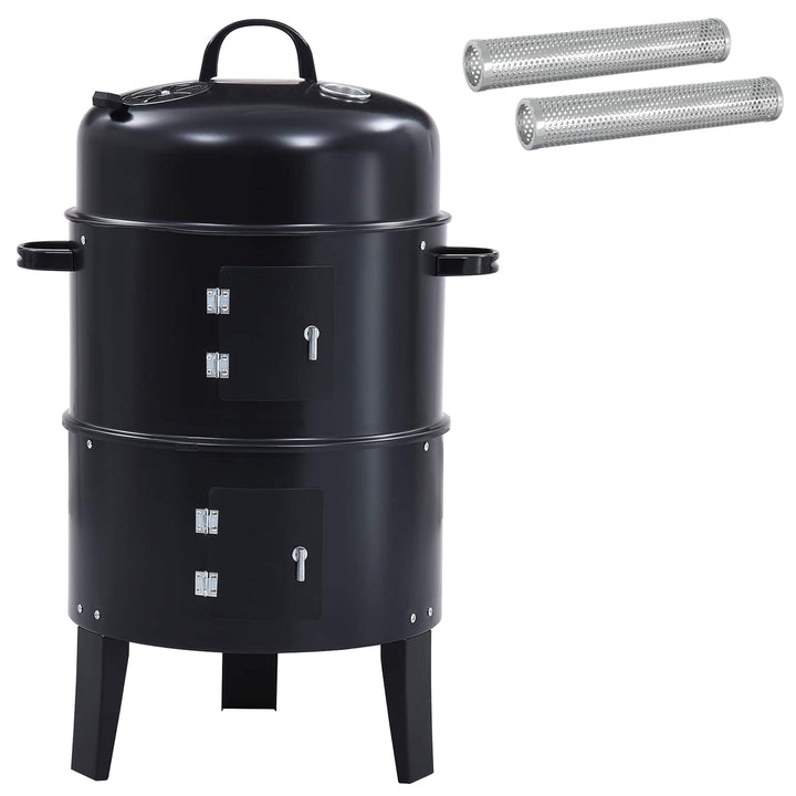 Udendørs grill Ø 40 x 80 cm Stål Sort