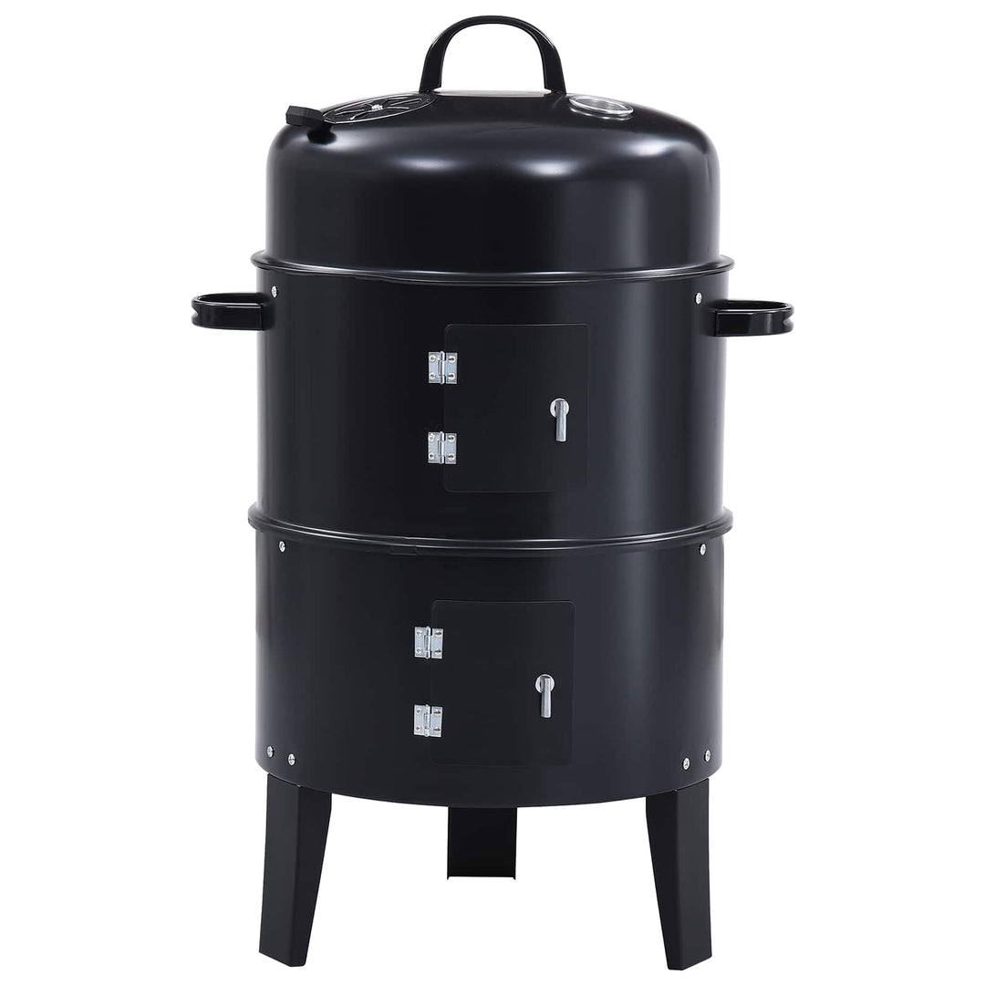 Udendørs grill Ø 40 x 80 cm Stål Sort