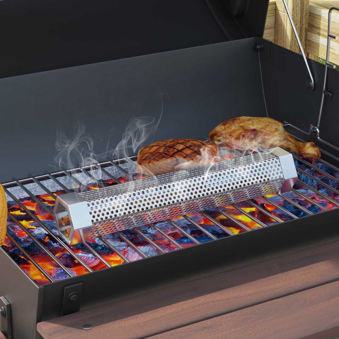 Tøndegrill med 2 madlavningsriste 3 stk. 80 x 73 x 90 cm Metal