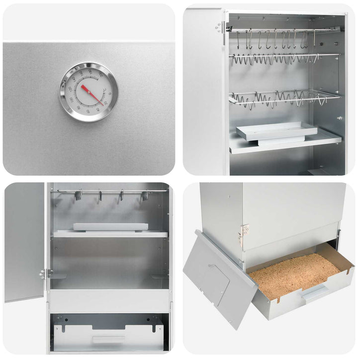 Ryggerovn 3 stk. 44,5 x 29 x 83 cm Galvaniseret stål Sølv