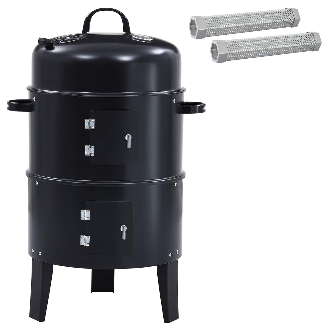 Udendørs grill Ø 40 x 80 cm Stål Sort