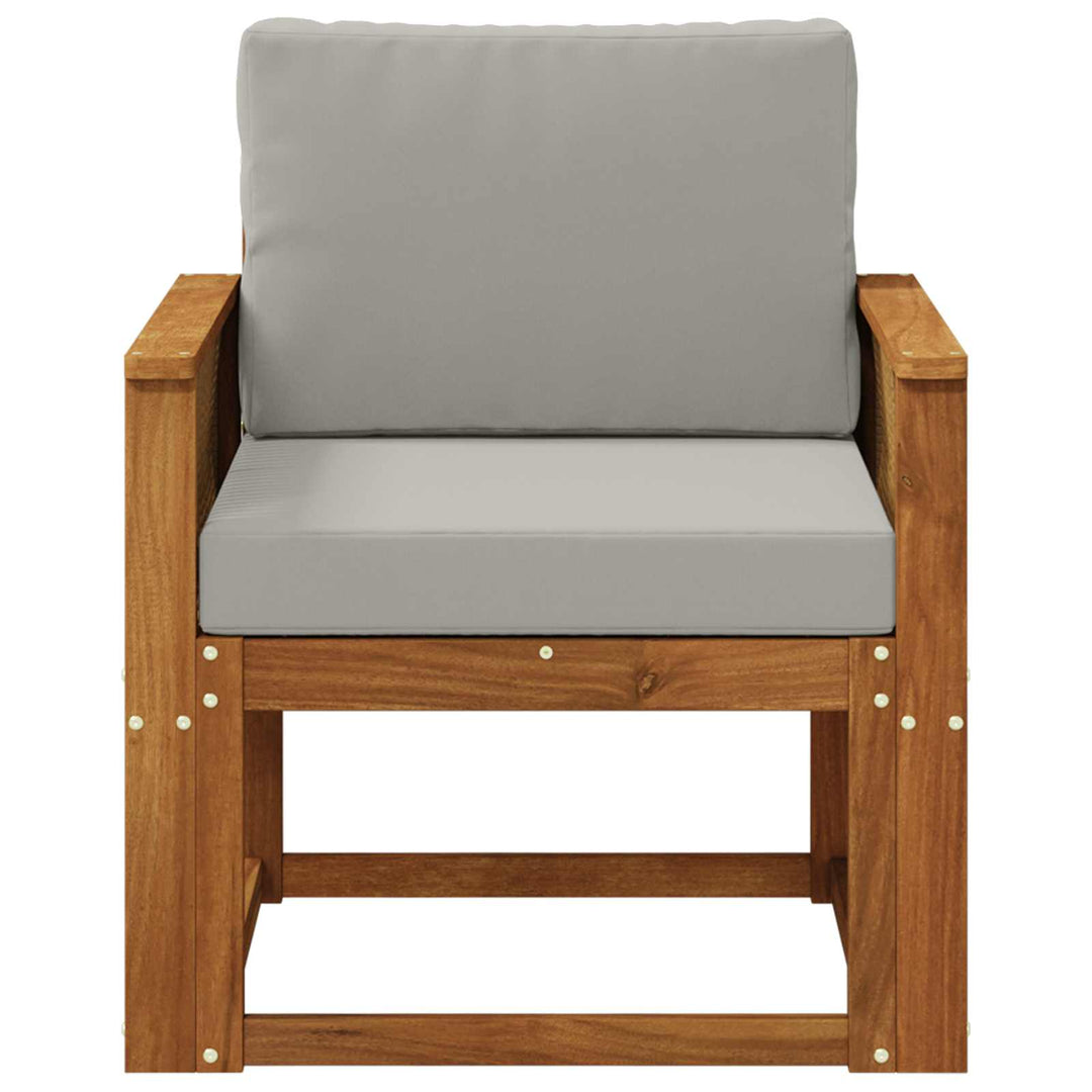 Udendørs Mellem Sofa Massivt Akacietræ Naturfarvet