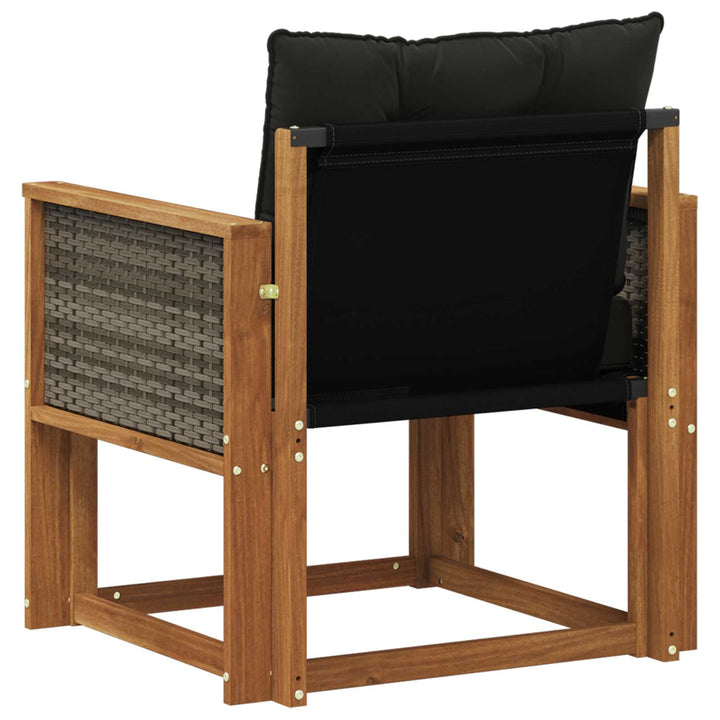 Udendørs Mellem Sofa Massivt Akacietræ Naturfarvet