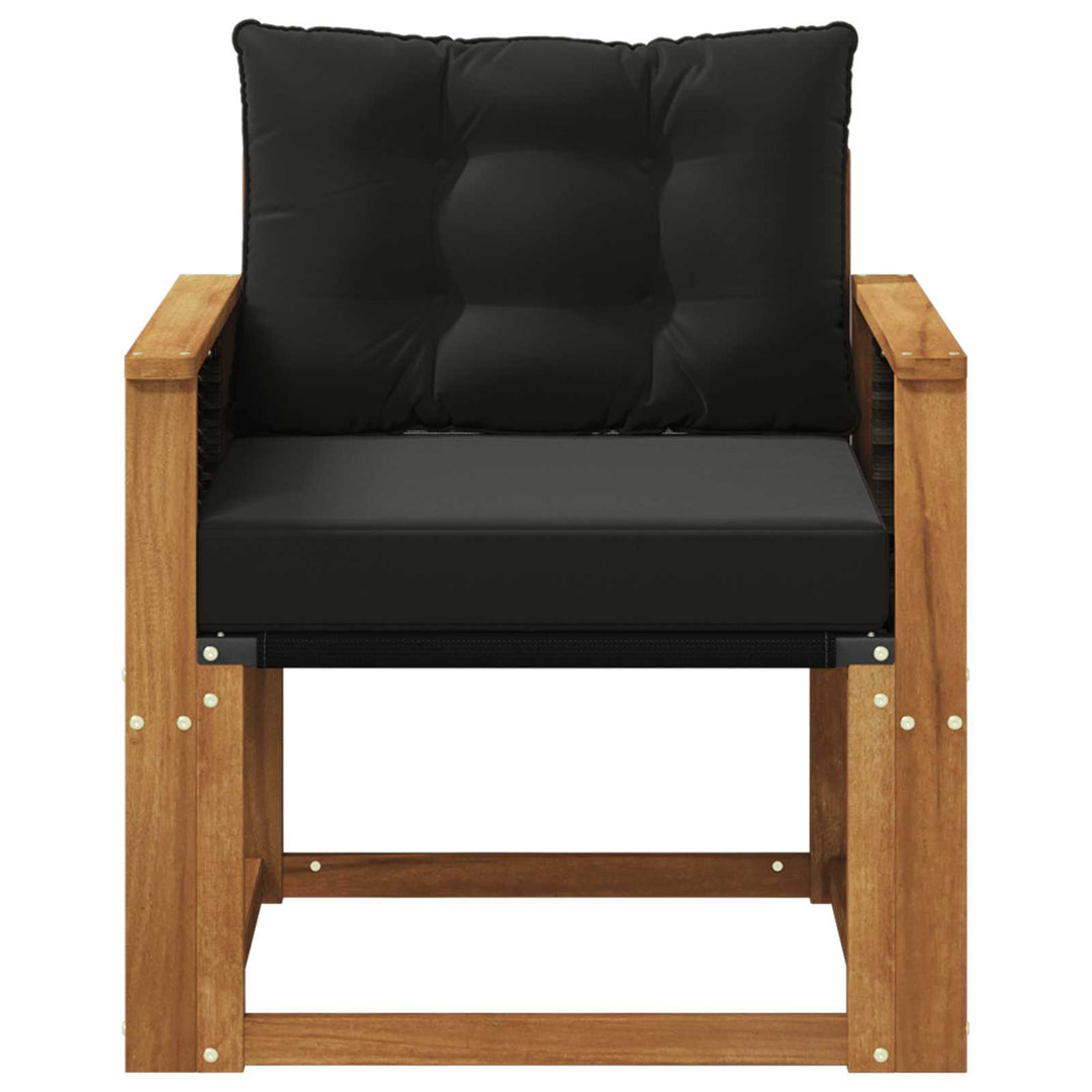 Udendørs Mellem Sofa Massivt Akacietræ Naturfarvet