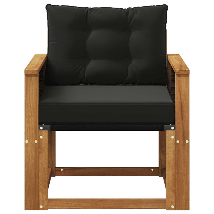 Udendørs Mellem Sofa Massivt Akacietræ Naturfarvet