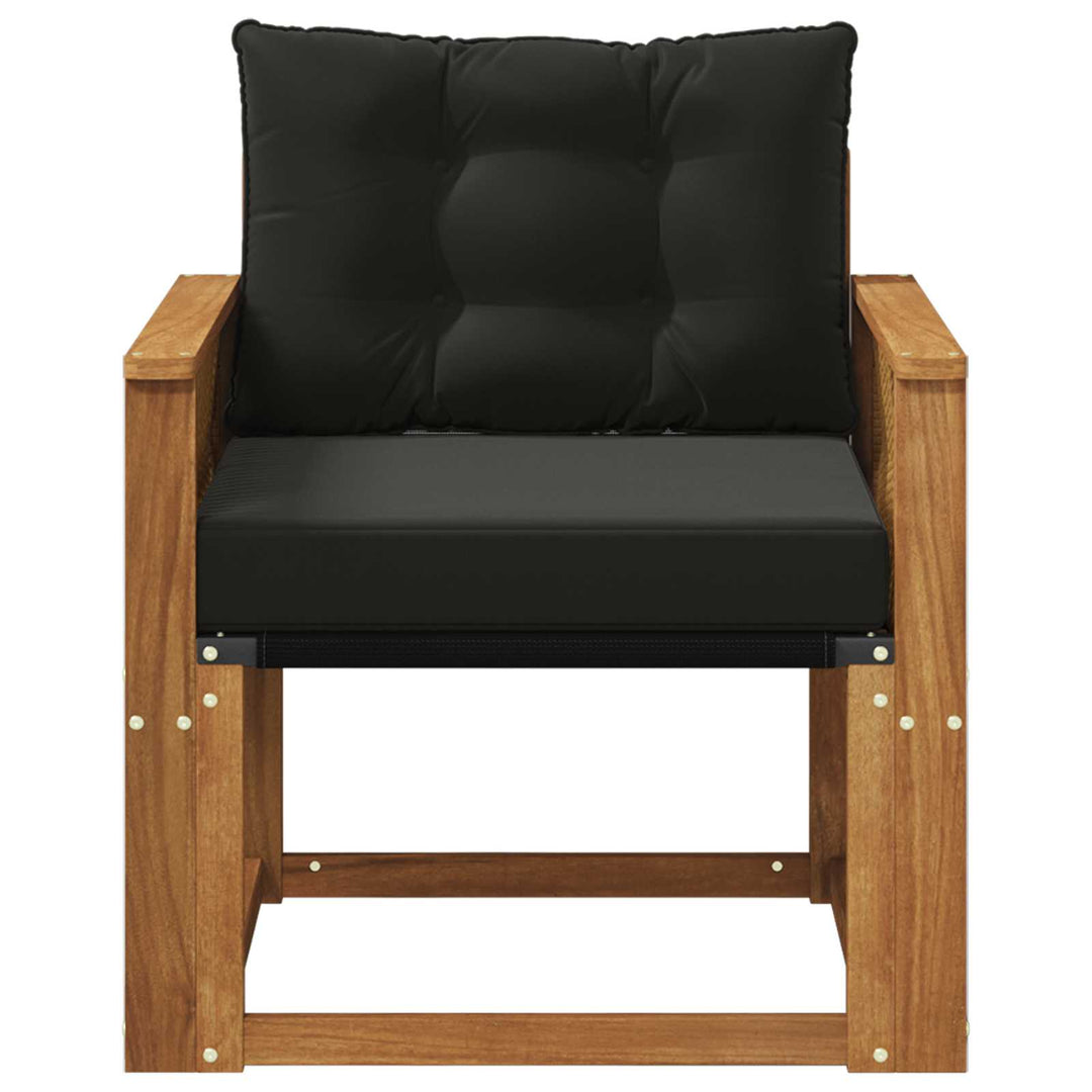 Udendørs Mellem Sofa Massivt Akacietræ Naturfarvet