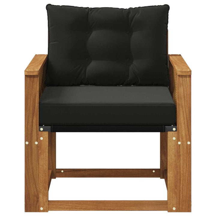 Udendørs Mellem Sofa Massivt Akacietræ Naturfarvet