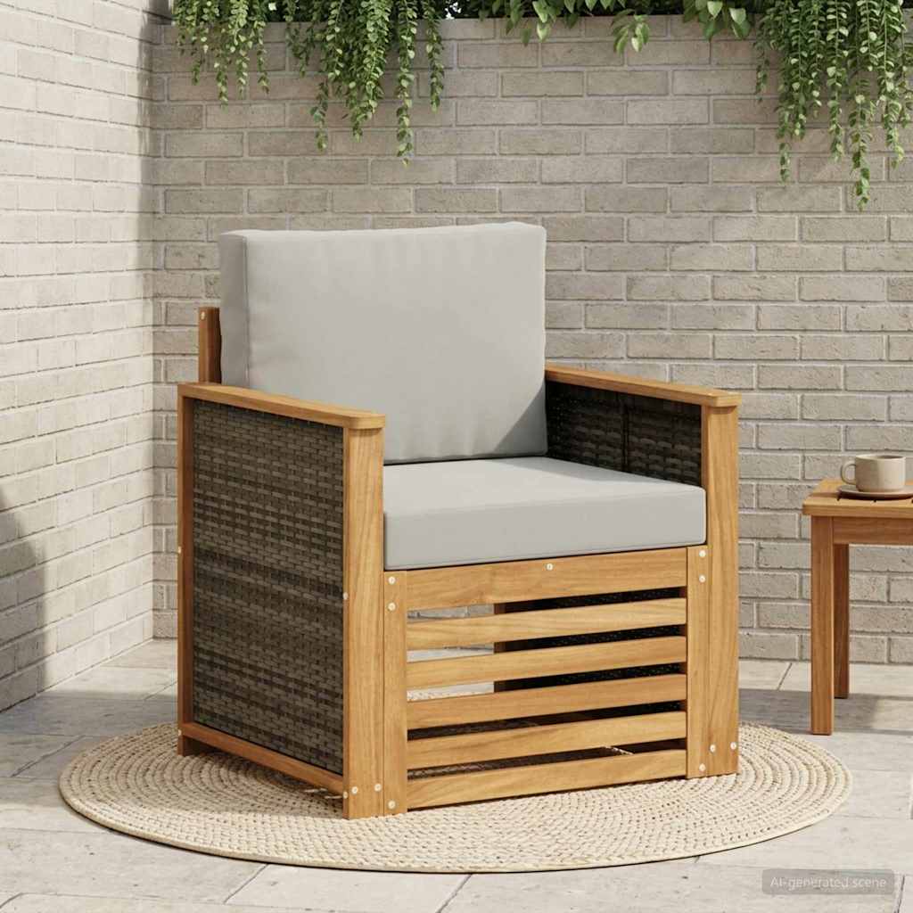 Udendørs Mellem Sofa Naturfarvet