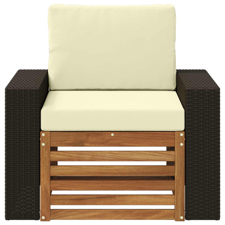 Udendørs Mellem Sofa Naturfarvet