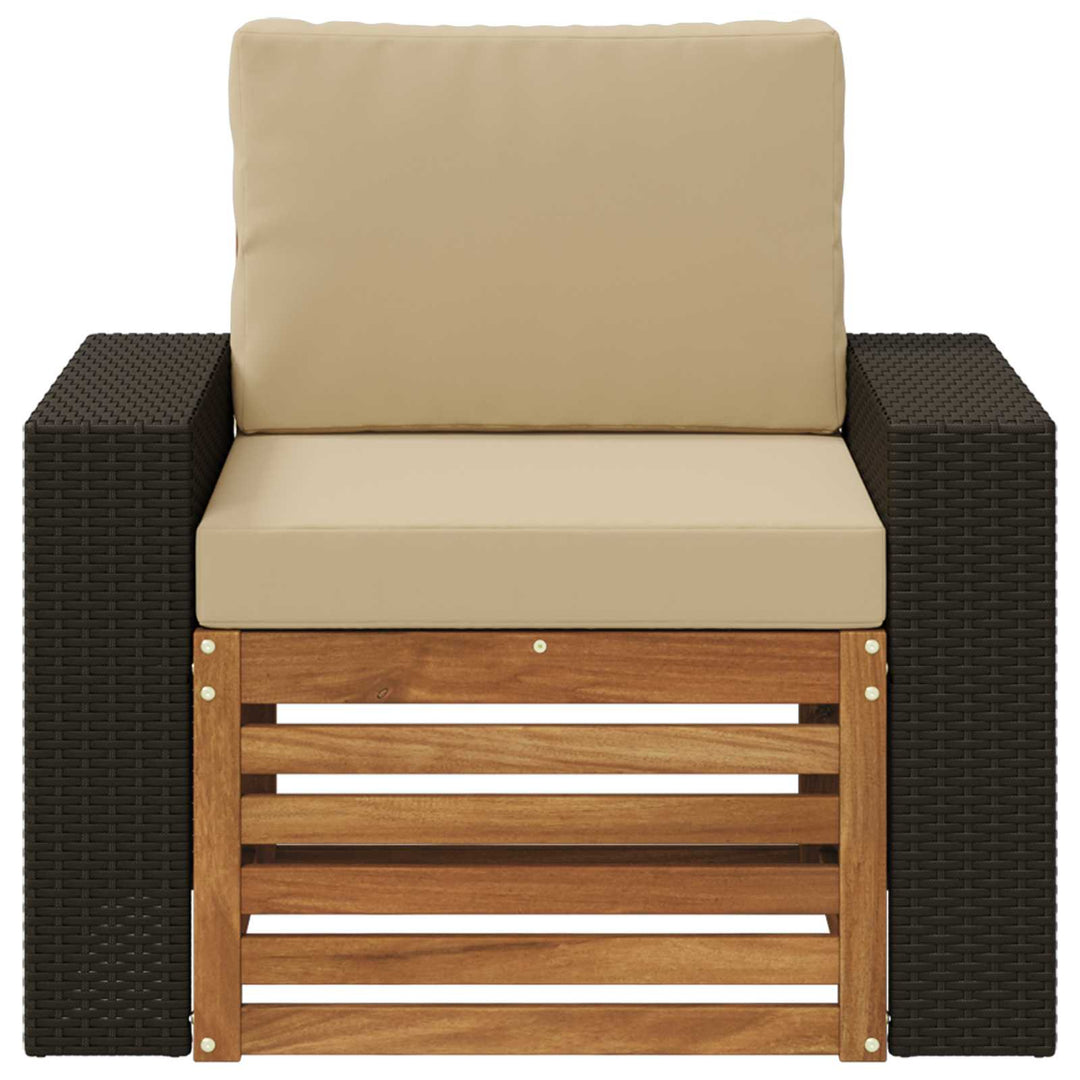 Udendørs Mellem Sofa Naturfarvet