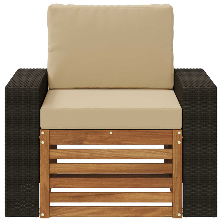Udendørs Mellem Sofa Naturfarvet