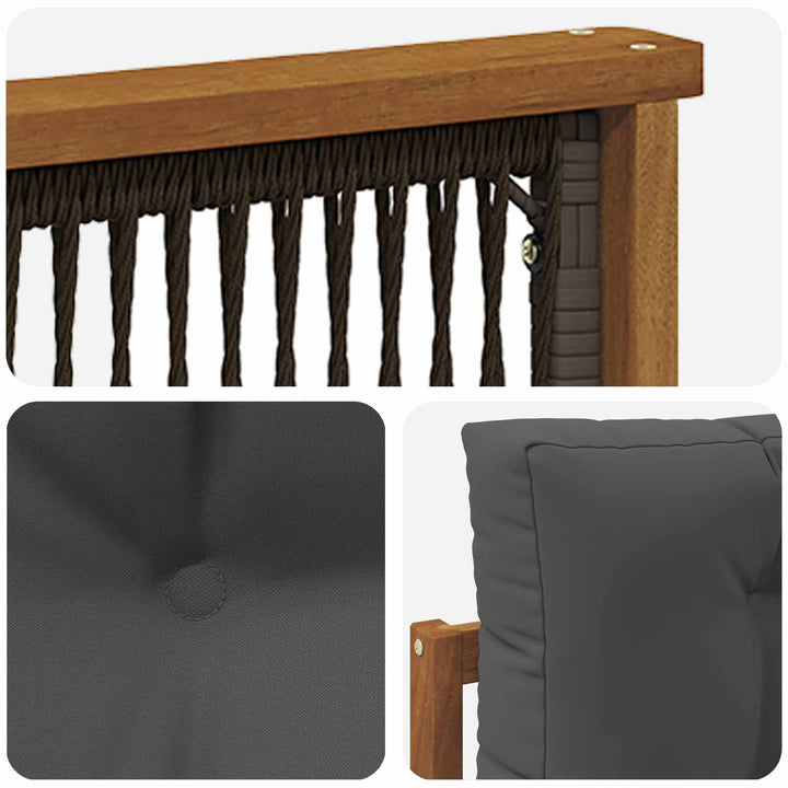 Udendørs Mellem Sofa Naturfarvet