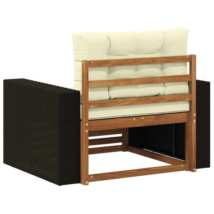 Udendørs Mellem Sofa Massivt Akacietræ Naturfarvet