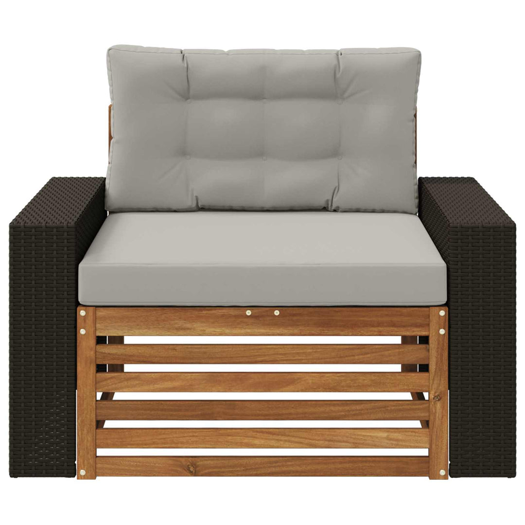 Udendørs Mellem Sofa Naturfarvet