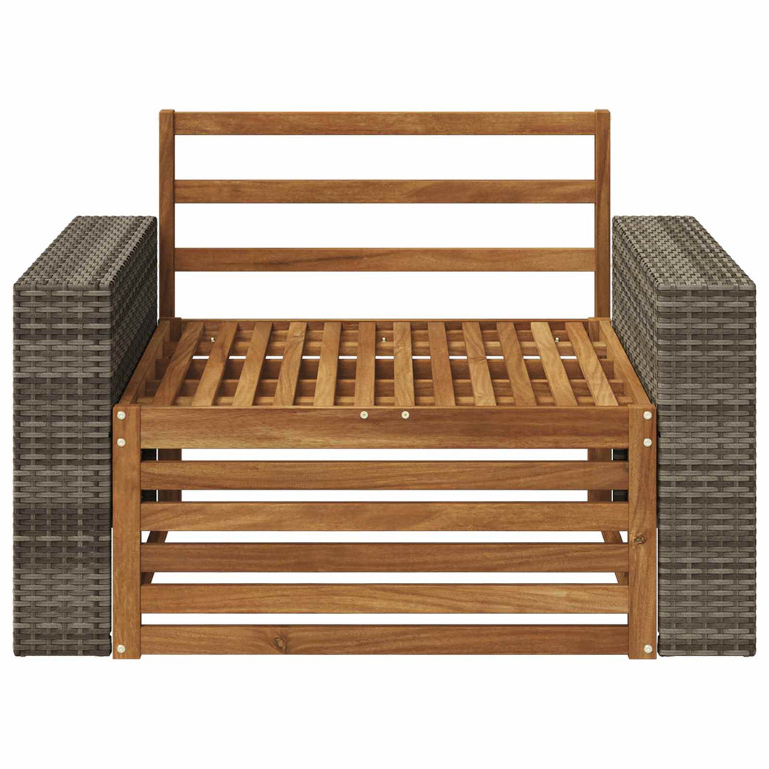 Udendørs Mellem Sofa Naturfarvet